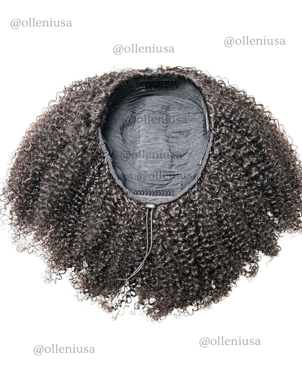 Afro Curly Half Wig 180% Density 14 Inches