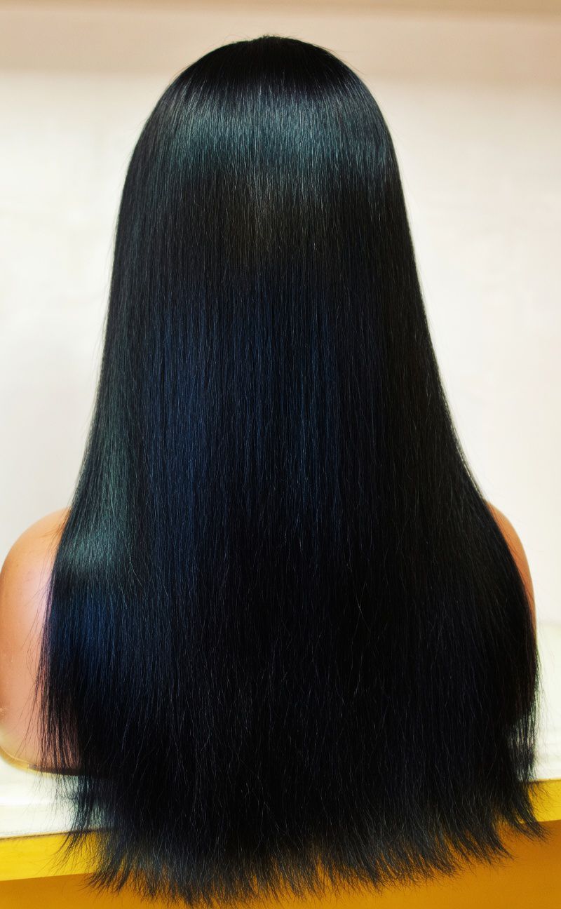Glueless Straight Pre-Plucked HD Lace Wig 13x4 Human Hair 250% Density 20 inches