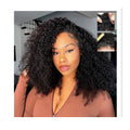 Afro Curly Half Wig 180% Density 14 Inches